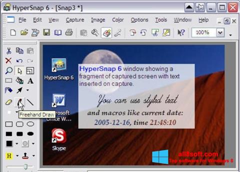 Petikan skrin HyperSnap untuk Windows 8