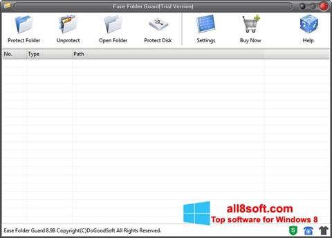 Petikan skrin Folder Guard untuk Windows 8