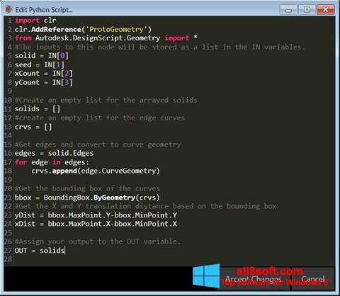 Petikan skrin Python untuk Windows 8