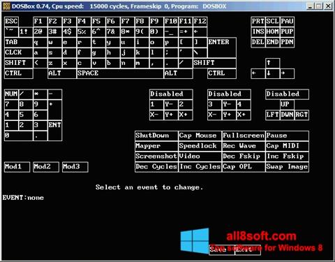 Petikan skrin DOSBox untuk Windows 8