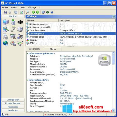 Petikan skrin PC Wizard untuk Windows 8