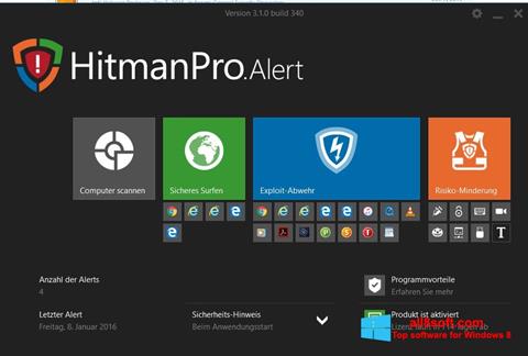 Petikan skrin HitmanPro untuk Windows 8