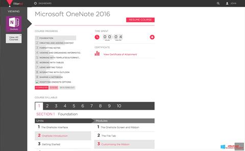 Petikan skrin Microsoft OneNote untuk Windows 8