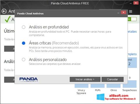 Petikan skrin Panda Cloud untuk Windows 8