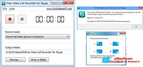 Petikan skrin Free Video Call Recorder for Skype untuk Windows 8