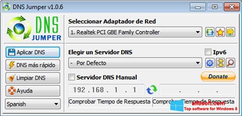 Petikan skrin DNS Jumper untuk Windows 8