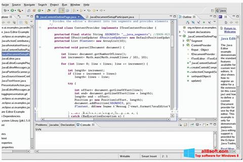 Petikan skrin Java Development Kit untuk Windows 8