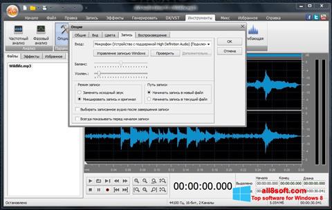 Petikan skrin AVS Audio Editor untuk Windows 8
