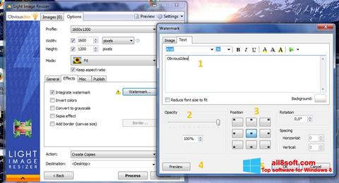 Petikan skrin Light Image Resizer untuk Windows 8