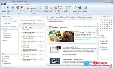 Petikan skrin Windows Live Mail untuk Windows 8