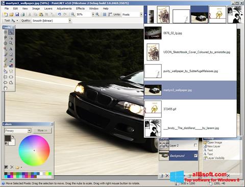 Petikan skrin Paint.NET untuk Windows 8