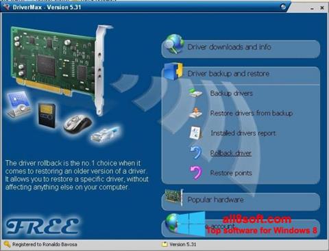 Petikan skrin Driver Cleaner untuk Windows 8