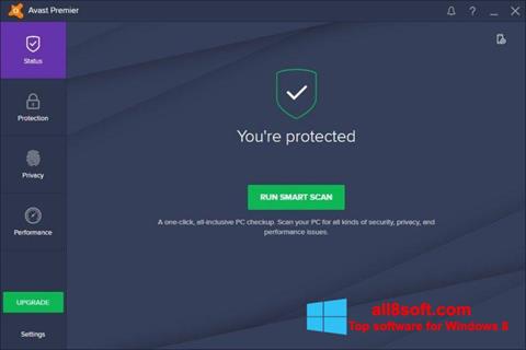 Petikan skrin Avast Premier untuk Windows 8
