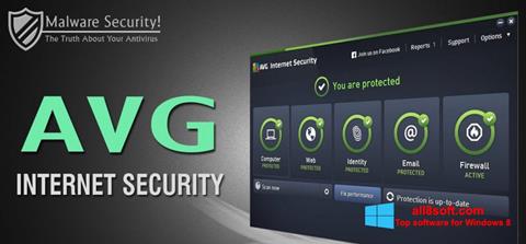 Petikan skrin AVG Internet Security untuk Windows 8