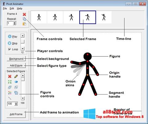 Petikan skrin Pivot Animator untuk Windows 8