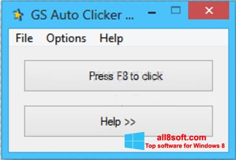 Petikan skrin GS Auto Clicker untuk Windows 8