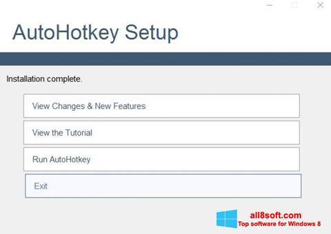 Petikan skrin AutoHotkey untuk Windows 8