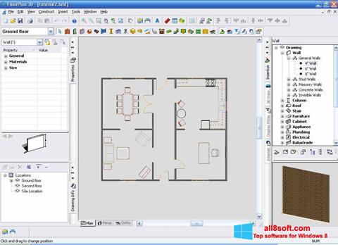 Petikan skrin FloorPlan 3D untuk Windows 8