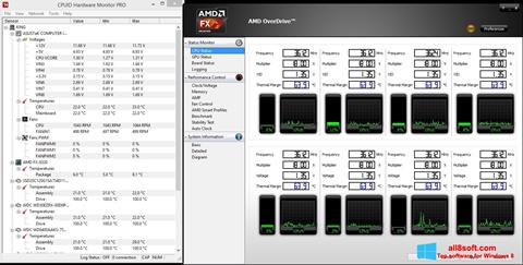 Petikan skrin AMD Overdrive untuk Windows 8