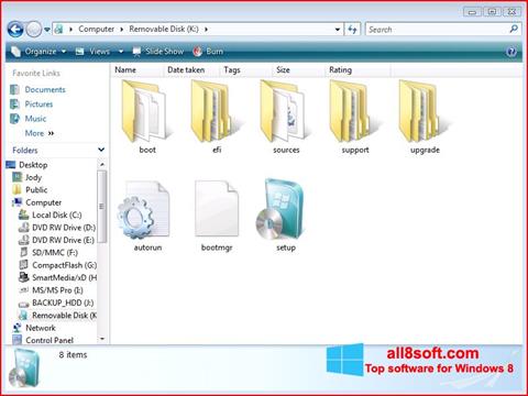 Petikan skrin Windows 7 USB DVD Download Tool untuk Windows 8