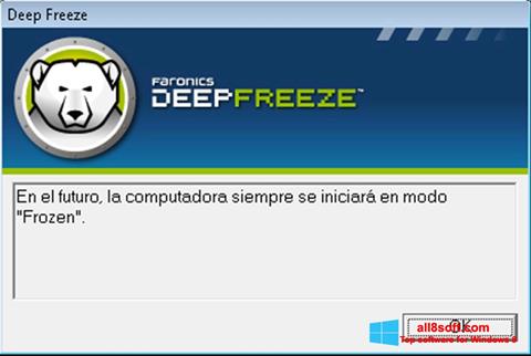 Petikan skrin Deep Freeze untuk Windows 8