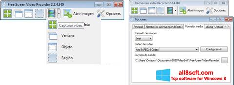 Petikan skrin Free Screen Video Recorder untuk Windows 8