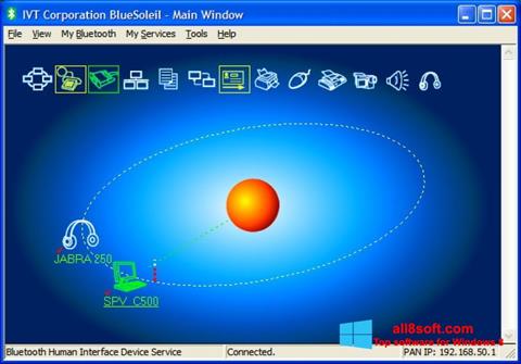 Petikan skrin BlueSoleil untuk Windows 8