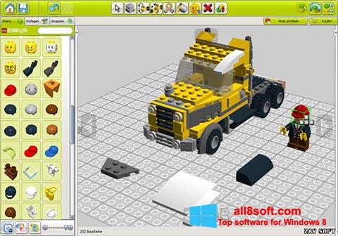 Petikan skrin LEGO Digital Designer untuk Windows 8