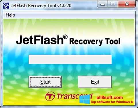 Petikan skrin JetFlash Recovery Tool untuk Windows 8