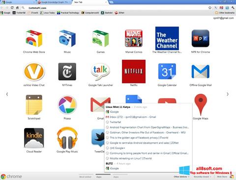 Petikan skrin Google Chrome Offline Installer untuk Windows 8