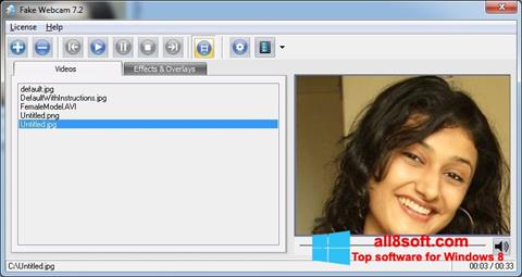 Petikan skrin Fake Webcam untuk Windows 8