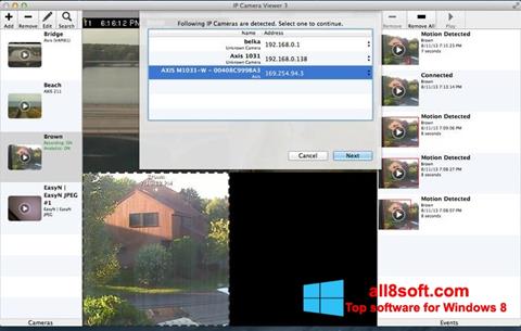Petikan skrin IP Camera Viewer untuk Windows 8