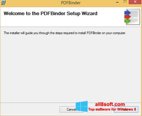 Petikan skrin PDFBinder untuk Windows 8