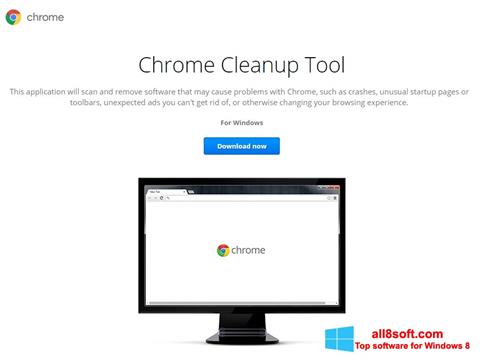 Petikan skrin Chrome Cleanup Tool untuk Windows 8