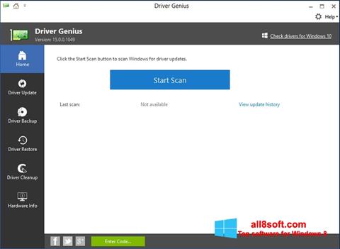 Petikan skrin DriverScanner untuk Windows 8