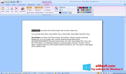 Petikan skrin DocX Reader untuk Windows 8