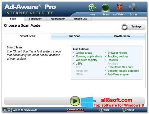 Petikan skrin Ad-Aware untuk Windows 8