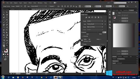 Petikan skrin Adobe Illustrator untuk Windows 8