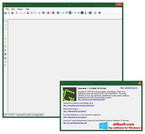 Petikan skrin Greenshot untuk Windows 8