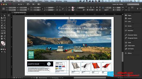 Petikan skrin Adobe InDesign untuk Windows 8